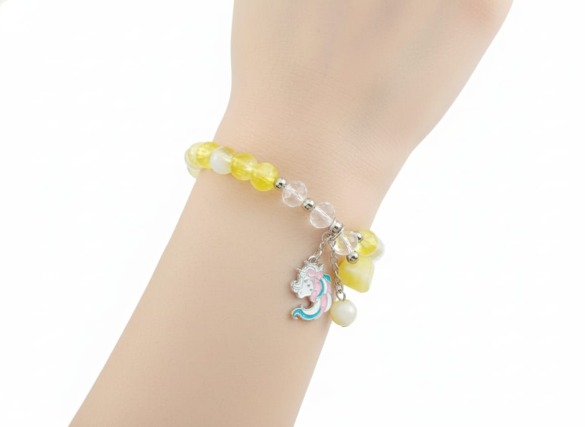 Yellow 🦄 Sunny Unicorn Charm Bracelet