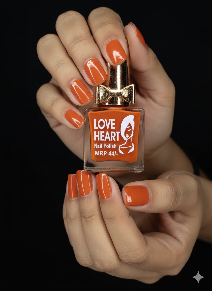 Girls Fashion Red Nail Polish