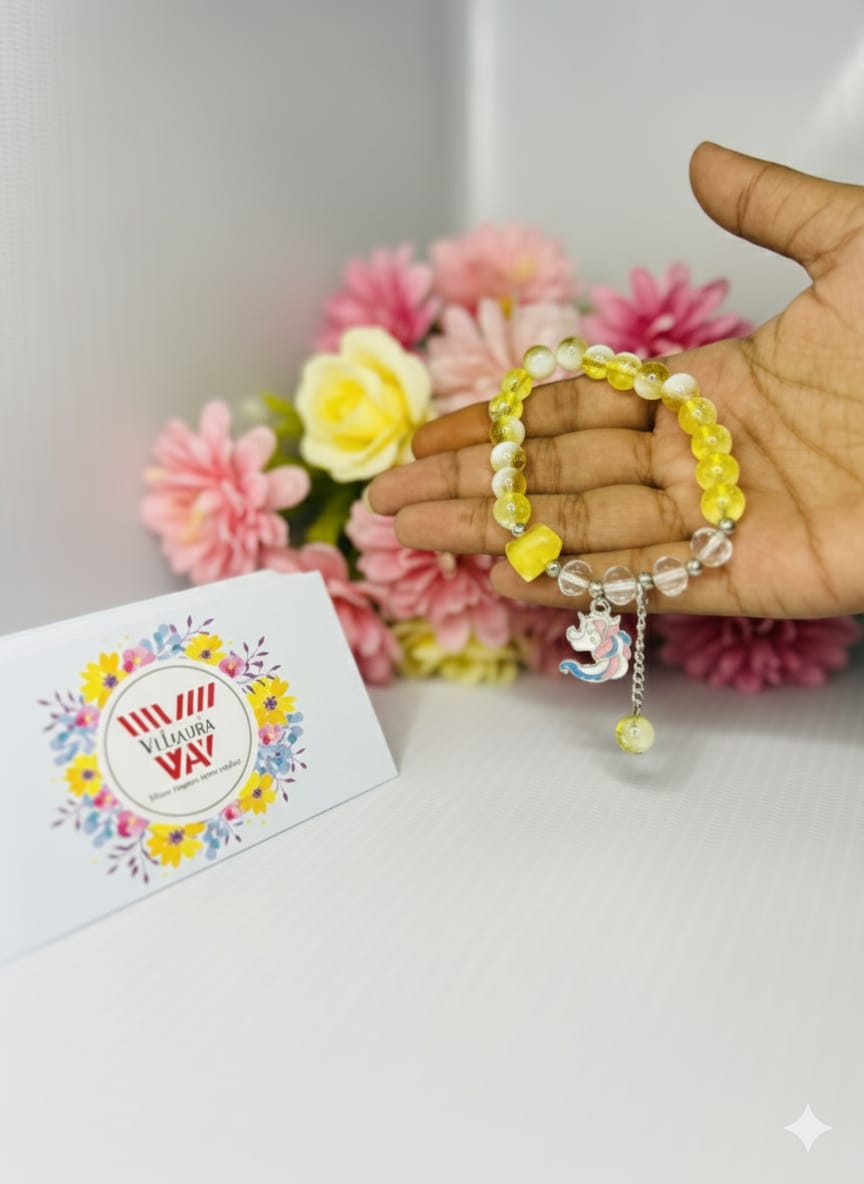 🦄 Sunny Unicorn Charm Bracelet