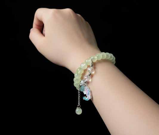 Green 🦄 Sunny Unicorn Charm Bracelet