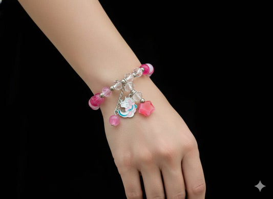 Pink 🦄 Sunny Unicorn Charm Bracelet