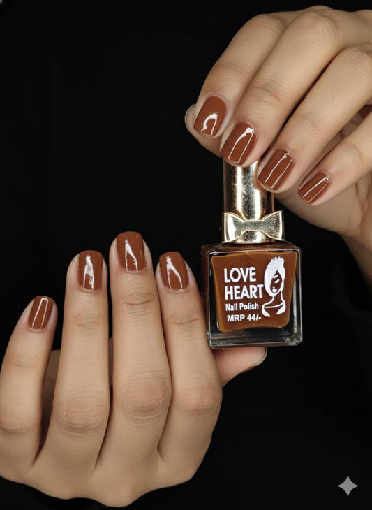 Girls Fashion Brown Nail Polish