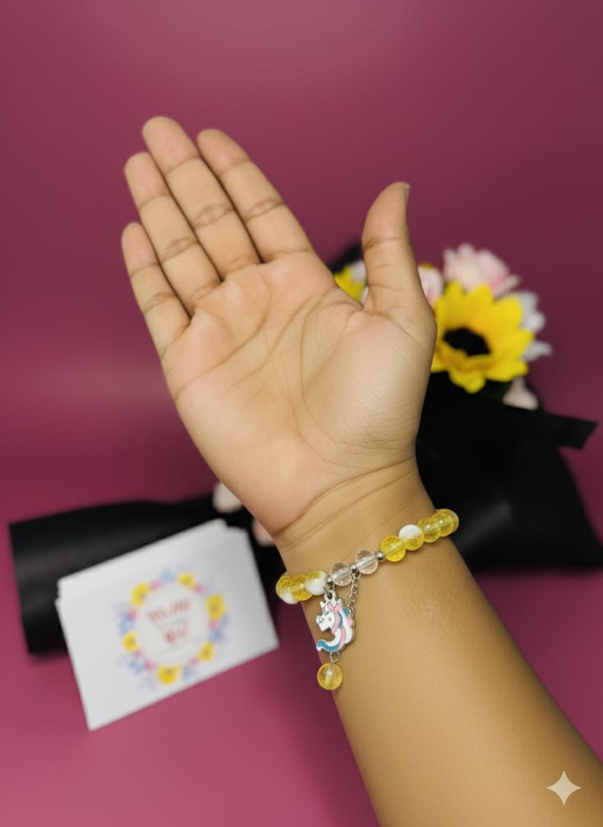 🦄 Sunny Unicorn Charm Bracelet
